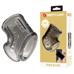 Pretty Love - penis- ja kivestenrengas (läpinäkyvä)