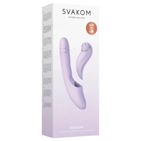 Svakom DuoGlow - G-piste ja klitoriskiihotin vibraattori - violetti