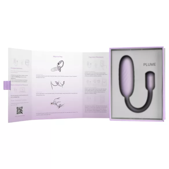 Svakom Plume - 2-in-1 värisevä muna (violetti)