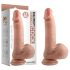Kaksitiheyksinen realistinen dildo 18cm luonnollinen