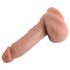 Kaksitiheyksinen realistinen dildo 18cm luonnollinen