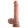 Dual Density - imukupilla varustettu, kiveksellinen realistinen dildo - 20 cm (nude)