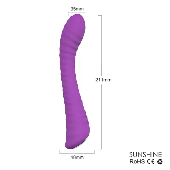 Sex HD Sunshine - G-pistevibraattori - ladattava, uritettu - violetti