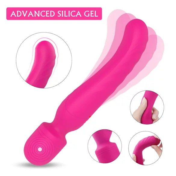Sex HD Iris - ladattava vibraattori lämmityksellä ja 2 moottorilla - pinkki