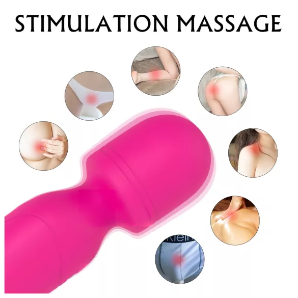 Sex HD Iris - ladattava vibraattori lämmityksellä ja 2 moottorilla - pinkki