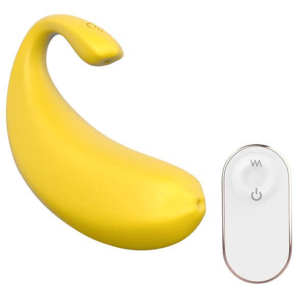 Seksi HD – älykäs, banaaninmuotoinen värisevä muna (keltainen)