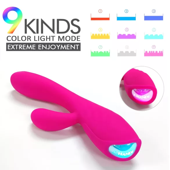 Sex HD Muses - ladattava vedenpitävä lämpeävä vibraattori - pinkki