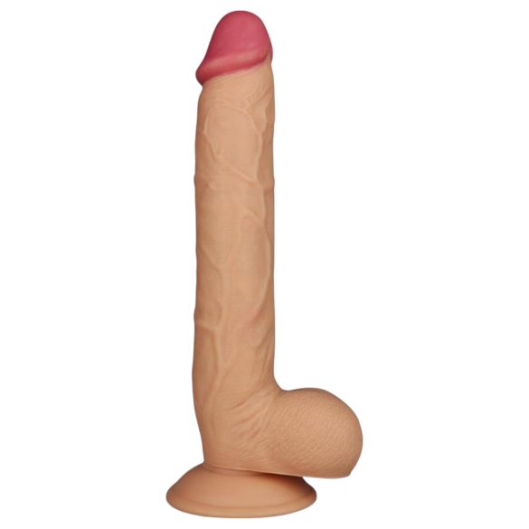 Lovetoy King-Sized - realistinen dildo imukupilla - 25cm luonnollinen