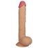 Lovetoy King-Size - Todenmukainen imukuppidildo, 25 cm (naturaalinen)