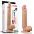 Lovetoy King-Sized - realistinen dildo imukupilla - 25cm luonnollinen
