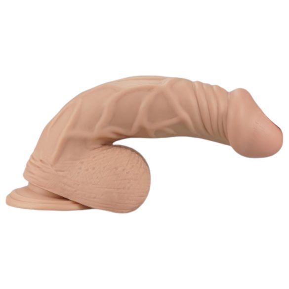 Lovetoy Real Extreme - dildo imukupilla - 23 cm - luonnollinen