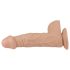 Lovetoy Real Extreme - dildo imukupilla - 23 cm - luonnollinen
