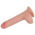 Lovetoy Nature - Aidon tuntuinen tuplakerrosdildo 18 cm (nude)