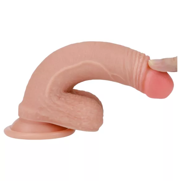 Lovetoy Nature Cock - realistinen kaksikerroksinen dildo 18cm - iho