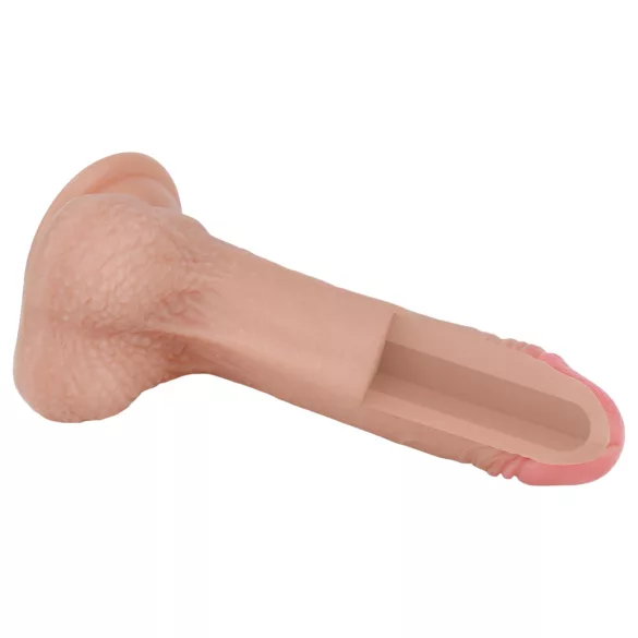 Lovetoy Nature Cock - realistinen kaksikerroksinen dildo 18cm - iho