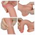 Lovetoy Nature - Aidon tuntuinen tuplakerrosdildo 18 cm (nude)