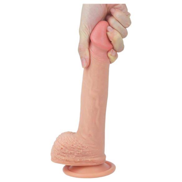 Lovetoy Nature Cock - realistinen dildo imukupilla - 21 cm - beige
