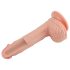 Lovetoy Nature Cock - realistinen dildo imukupilla - 21 cm - beige