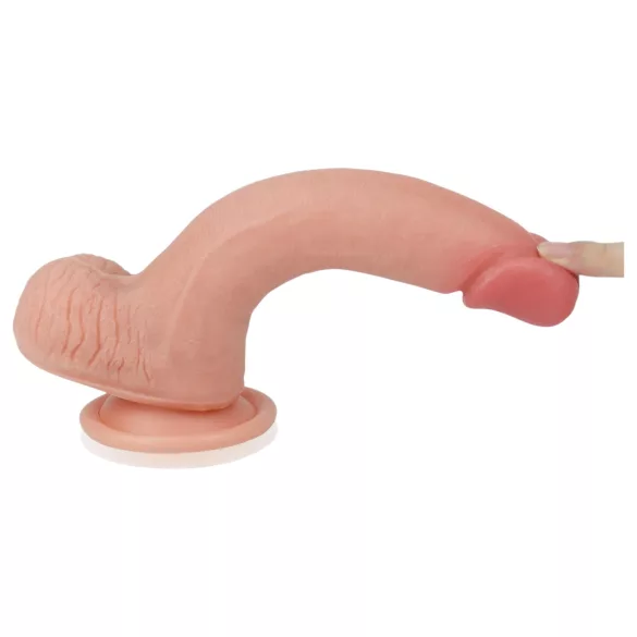 Lovetoy Nature Cock - realistinen kaksikerroksinen dildo - 20cm - nude