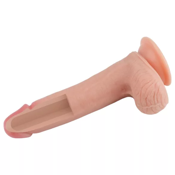 Lovetoy Nature Cock - realistinen kaksikerroksinen dildo - 20cm - nude