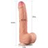Lovetoy Nature Cock - realistinen kaksikerrosdildo - 28 cm - iho