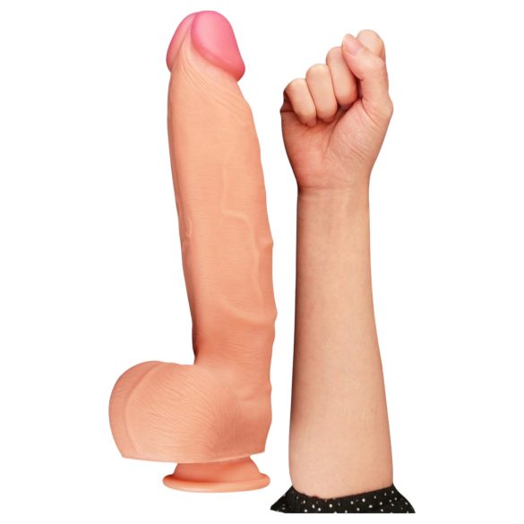 Lovetoy Nature Cock - realistinen kaksikerroksinen dildo - 30cm - luonnollinen