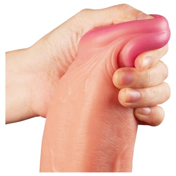 Lovetoy Nature Cock - realistinen kaksikerroksinen dildo - 30cm - luonnollinen