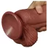 Lovetoy - realistinen tuplakerros dildo - 26 cm - ihonvärinen