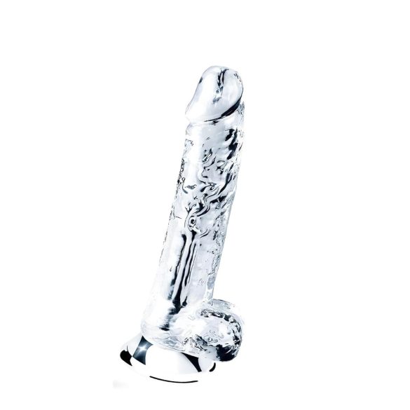 Lovetoy Flawless - imukuppidildo - 19cm (läpinäkyvä)