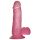 Lovetoy - dildo imukupilla - jelly, 15 cm, pinkki