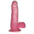 Lovetoy - dildo imukupilla - jelly, 15 cm, pinkki