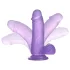 Lovetoy - dildo taputtimella - 15 cm - violetti