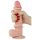 Lovetoy Liukupinta - kaksikerroksinen dildo - 21cm (nude)
