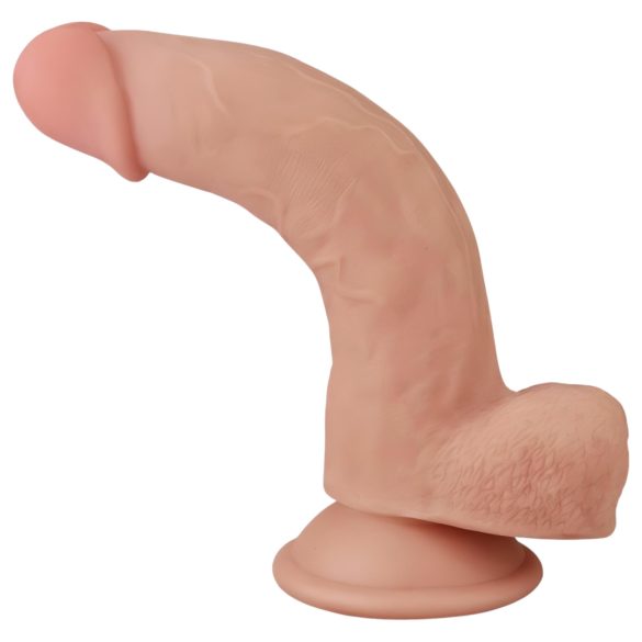 Lovetoy Sliding-Skin - realistinen kaksikerroksinen dildo - 21 cm - iho