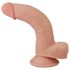 Lovetoy Sliding-Skin - realistinen kaksikerroksinen dildo - 21 cm - iho