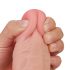 Lovetoy Sliding-Skin - kaksikerroksinen dildo - 23 cm (luonnonväri)