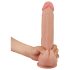 Lovetoy - kaksikerroksinen dildo - realistinen iho - 23 cm - vaalea