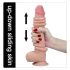 Lovetoy - kaksikerroksinen dildo - realistinen iho - 23 cm - vaalea