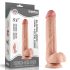 Lovetoy - kaksikerroksinen dildo - realistinen iho - 23 cm - vaalea