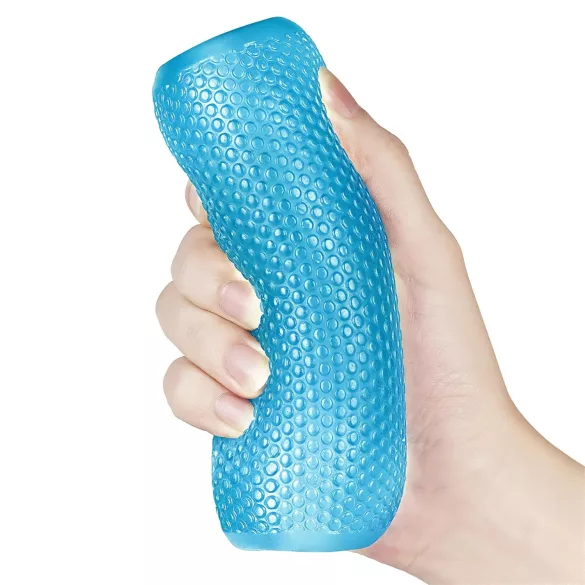Lovetoy Training Master - kaksipuolinen, uritettu masturbaattori (sininen)