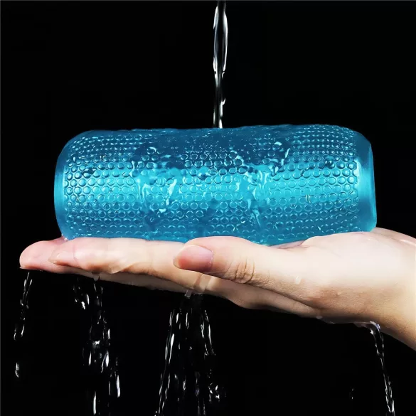 Lovetoy Training Master - kaksipuolinen uritettu mastubaattori - sininen