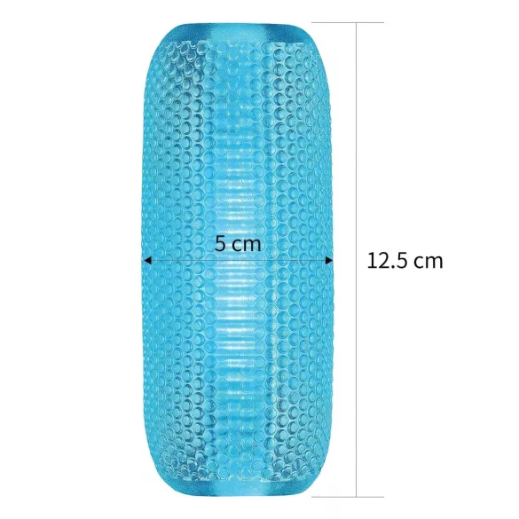 Lovetoy Training Master - kaksipuolinen uritettu mastubaattori - sininen