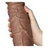 Lovetoy Chubby - imukupilla varustettu luonnollinen dildo - 25 cm (nude)