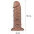 Lovetoy Chubby - imukupilla varustettu luonnollinen dildo - 25cm (nude)
