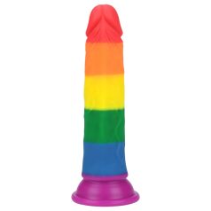 Lovetoy Prider - realistinen dildo - 19 cm - sateenkaari