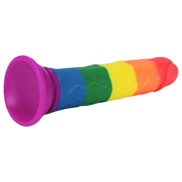Lovetoy Prider - realistinen dildo - 19 cm - sateenkaari