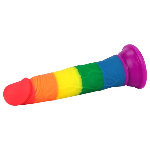 Lovetoy Prider - realistinen dildo - 19 cm - sateenkaari