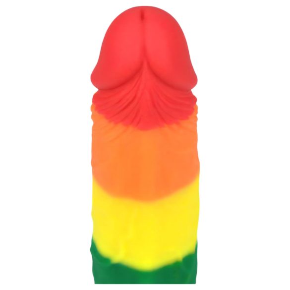 Lovetoy Prider - realistinen dildo - 19 cm - sateenkaari