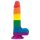 Lovetoy Prider - aidon tuntuinen dildo, sateenkaari, 20cm