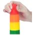 Lovetoy Prider - aidon tuntuinen dildo, sateenkaari, 20cm